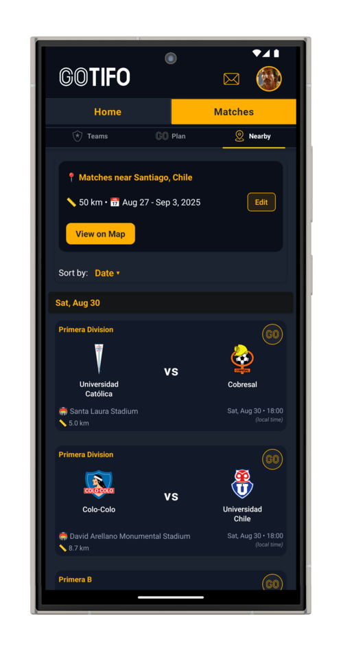 Gotifo App Screen 1
